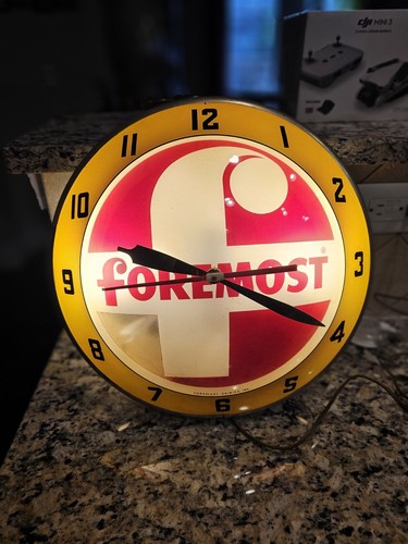 Foremost dairy clock - foremost,